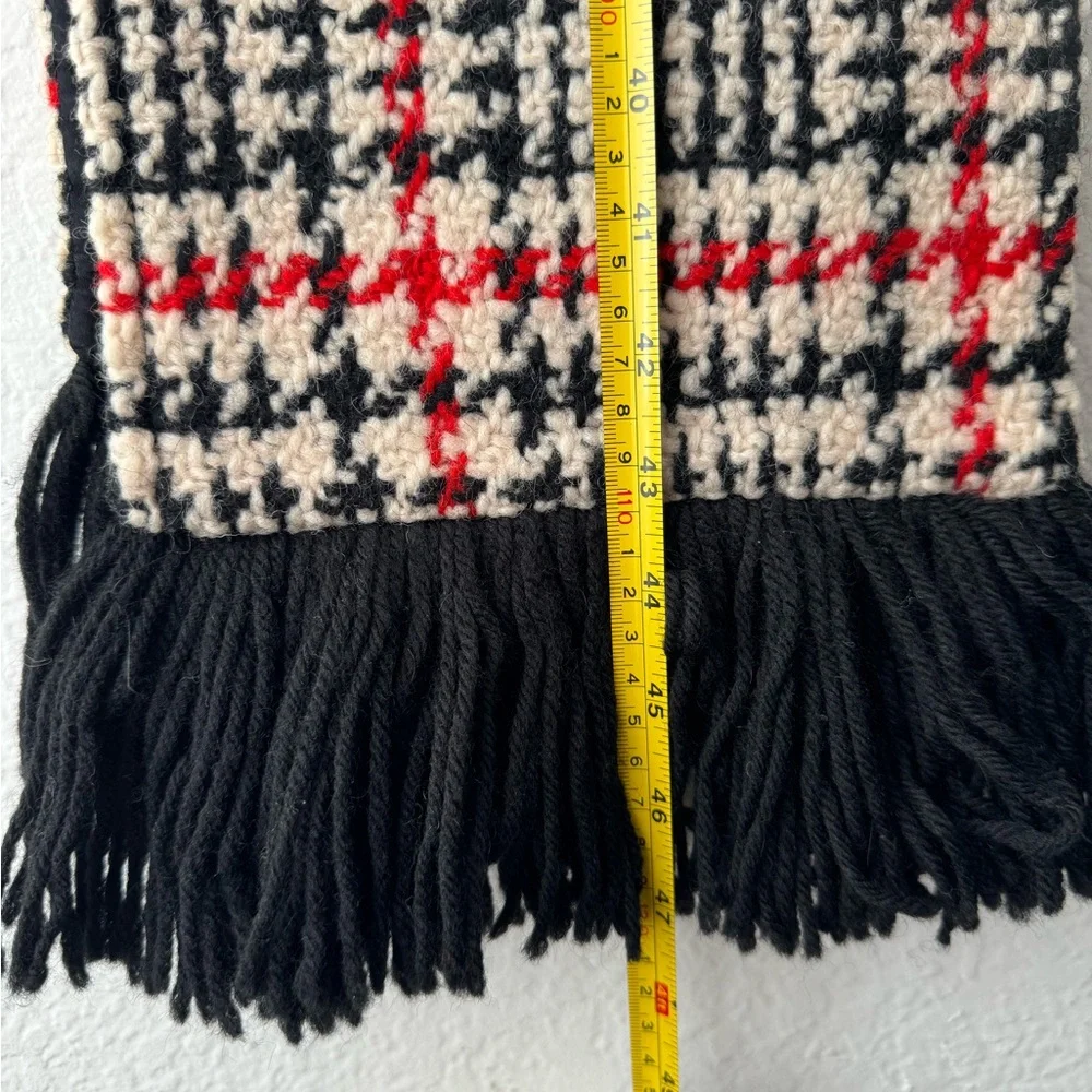 THAT YOUNG LEEDS LOOK Vtg 30’s-60s Houndstooth Wool Jacket Women Coat XS/S Scarf - Picture 15 of 16